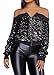 Speedle Women Party Clubwear Sexy Off The Shoulder Sequin Jacket Coat Outwear