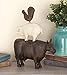 Deco 79 Polystone Farm Animals Decorative Sculpture Stacked Home Decor Statue, Accent Figurine 10