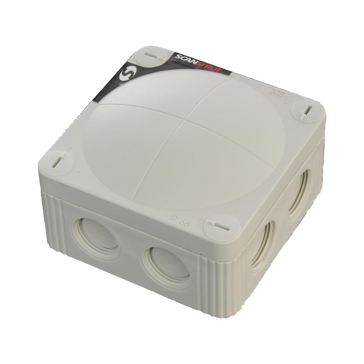 Scansturt SB8-10 Deluxe Junction Box 10 Fast Fit Terminals - White