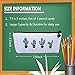 Bonaweite Cactus Pencil Bag Linen Pastoral Bandage Case Cute Cacti Pen Zipper Coin Organizer Makeup Cosmetic Pouch Holder for Desk Set of 3