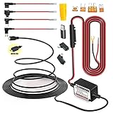 15ft Micro USB & Mini USB Dash Cam &Type-C Hardwire Kit w. Mini(ACS)/LP Mini(ACN)/ATO(ATC or ACU)/Micro2(ACZ) Fuse, Micro to Mini/USB-C Port Adapters & 11.9V Real Battery Drain Protection