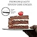 Upper Midland Products Cake Boards and Plastic Dowels, 6 Cardboards Cake Circle Bases, 6,8, and 10 inch, 2 of each Size, With 16 Dowels - Supplies for Two 3 Tier Cakes