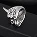 EVBEA Hannya Mask Ring Japanese Jewelry Mens Big Statement Biker Cool Devil Rings(10)