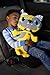 Seat Pets -Bull Dog - by Jay at Play - As Seen on TV - Kids Seat Belt Car Travel Pillow and Plush Animal Toy - Compatible with Any Safety Belt to Provide Head & Neck Suppor-