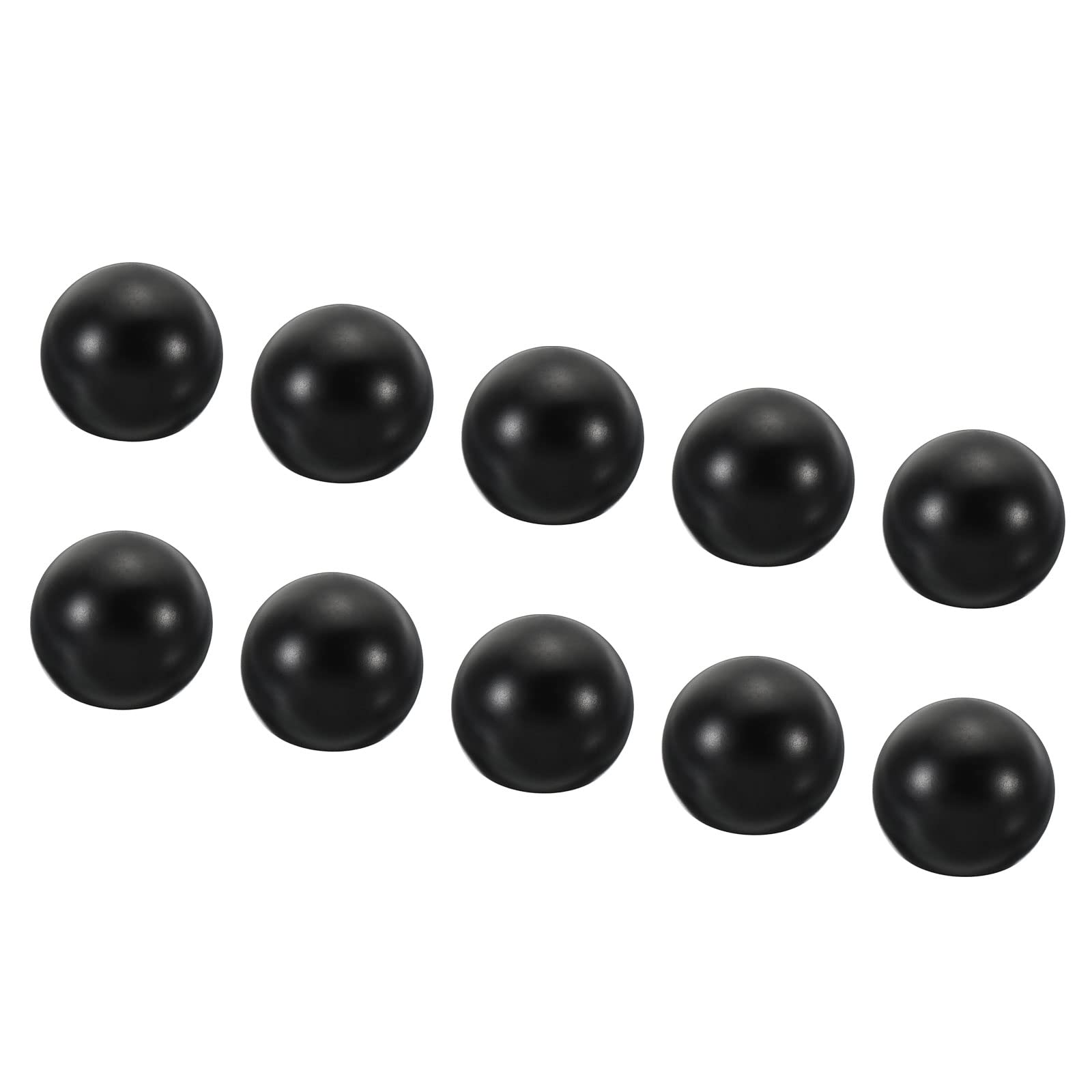 PATIKIL M10 x 1mm Thread Lamp Finials Cap Knob, 10 Pack Lamp Decoration Screw Caps for Lamp Harp Holder's Top Lamp Shade, Black