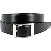 Torino Leather Italian Aniline Leather - Reversible Black to Brown Dress Belt 34