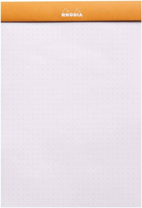 RHODIA 16558C, Dot pad Stapled Notepad N°16 Orange, A5, Dot Dotted, 80 Detachable Sheets, White Clairefontaine Paper 80 g/m - Image 4
