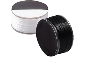 PH PandaHall 0.1mm Nylon Beading Thread 92m Black White Sewing Thread Nylon String Bracelet Cord Seed Bead String for Leather