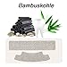 Charcoal Teeth Whitening Strips, Y.F.M Professional At Home Bamboo Teeth Whitening, 3D Dental Teeth Whitener, No Hydrogen Peroxide 14 Tablets