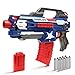 Blaster Gun for N-Strike,Newisland Foam Dart Gun with 10pcs Elite Bullets and Double Clips for Outdoor Series Elite War