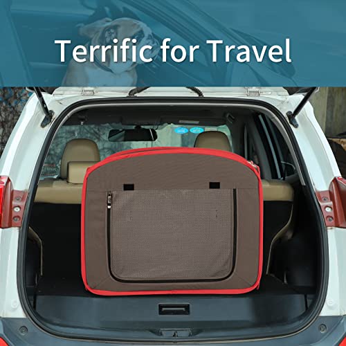 Petsfit Portable Dog Crates for Medium Dogs, Travel Dog Crate with Soft