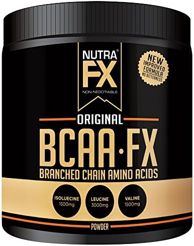 NutraFX BCAA Powder - New Formula - No Bitterness - 6 Grams Per Serving Extra Strength - 40 Servings - Post Workout Amino Acids Supplements (Flavored Single Pack)