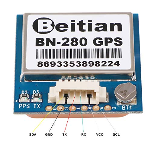 Makerfire GPS Module 10HZ BN-280 GPS + GLONASS Dual Mode with Antenna for Arduino Raspberry Pi Pixhawk CC3D Betaflight F4 Flight Control - Thumbnail 2