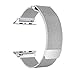 OROBAY Compatible with Watch Band 42mm 44mm, Stainless Steel Milanese Loop with Magnetic Closure Replacement Band Compatible with Watch Series 4 Series 3 Series 2 Series 1, Silver
