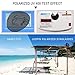 Joopin Round Sunglasses Circle Hippie Sun Glasses Polarized UV400 Trendy Teashade Circular Shades for Women Men Halloween Costume (Silver Black)