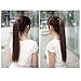 S-noilite Wrap Around on Ponytail Clip in Hair Extensions Human Made Real Natural Synthetic Hairpiece for Women 29 Style Available (23inches-straight, natural black-straight)thumb 4