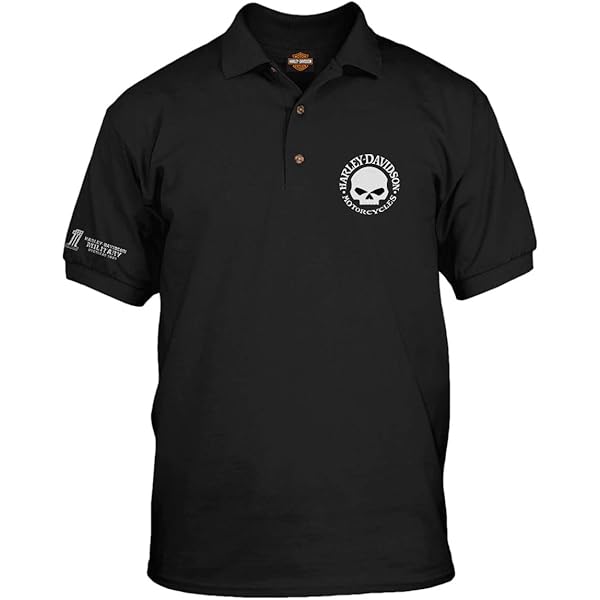 HARLEY-DAVIDSON スカルグラフィック ポロシャツ HARLEY-DAVIDSON スカルグラフィック ポロシャツ Harley