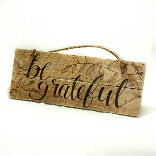 Be Grateful sign Rustic home decor Holiday sign Fall decor Reclaimed wood Seasonal sign Seasonal art Outdoor sign Pallet decor Trending