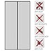 Magnetic Screen Door Mesh Screen Door, 34”x82” MAX Full Frame Velcro Fly Mosquitos Bug Insect Screen for Sliding Glass Door French Door Patio Door, Full Frame Hook & Loop