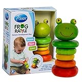 Frog Rattle by Svan - Made from All Natural Wood - Perfect for Baby Shower Gift, Your Baby Nursery!