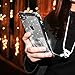 OCYCLONE iPhone 8 Case, iPhone 7 Case, Cute Glitter Bling Diamond Rhinestone Bumper with Ring Grip Kickstand Protective Thin Girly iPhone 8 Case/iPhone 7 Case for Women Girl - Silver