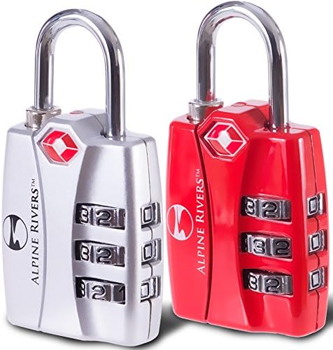 UltraTuff TSA Approved Lock - RED OPEN ALERT Indicator for Luggage & GYM Lockers