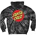 SANTA CRUZ Men's Pullover Hooded Sweatshirt Classic Dot Skate Sweatshirt - Spider Black, Size: X-Large