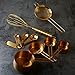 Homestia 10PCS Gold Measuring Spoons and Cups Set, Stainless Steel, Kitchen essentials for Cooking and Baking, Measurements for Dry & Liquid Ingredients
