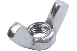 M6 Thread Dia Stainless Steel Wing nut Wing Nuts 10 Pcs Deft Processed