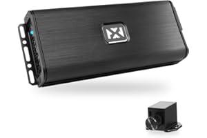 NVX VADM5 v2 Model 1500W Peak (750W RMS) V-Series Micro Full-Range Class D Compact 5-Channel Car/Marine/Powersports Amplifier with Remote Bass Knob (VADM5v2)