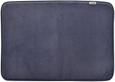 Soft Memory Foam Bathroom Mat - Non Slip Bath Mat (20"x30", Grey)