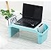 NNEWVANTE Lap Desk for Kids with Storage Portable Children's Table for Homework or Reading Breakfast Bed Tray Child Art Plastic Stackable Table, Pack of 2 : Blue and Light Green …