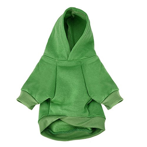 Puppy Clothes WEUIE Small Pet Dog Clothes Fashion Costume Puppy Cotton Blend T-Shirt Apparel (XS, Green)