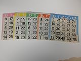 American Games Bingo Paper Game Cards - 1 Card - 5 Sheets - 100 Books - 4 Inch Square Size Disposable Cards - Made in USA