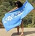 Tuvizo Beach Towel - Microfiber Quick Dry Sand Free Oversized Towels with Travel Bag 71 x 31â€ (Blue)