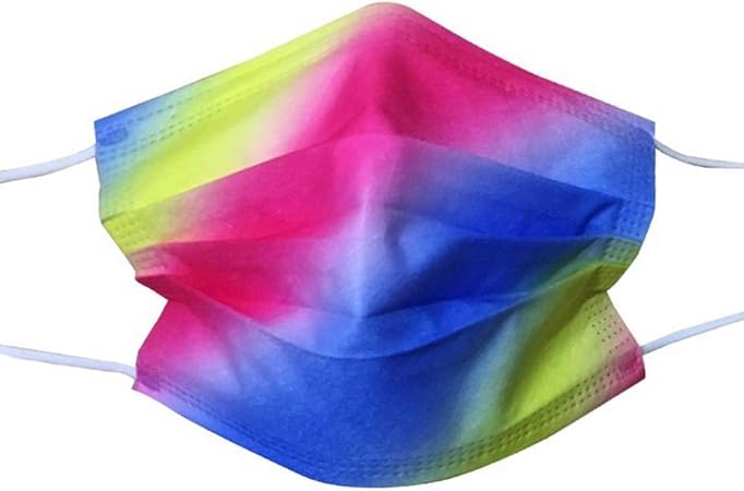 Amazon Axbdoll マスク 使い捨てマスク 不織布マスク 大人用マスク 保護マスク おしゃれなマスク ファッション グラデーション 三層構造 高密度フィルター 大人用サイズ 防塵 風邪 花粉対策 男女兼用 50枚入 グラデーション Axbdoll 布マスク