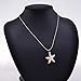 Lureme Women Pave Crystal Starfish Gold Tone Pendant Necklace Adjustable Length 01000791-2