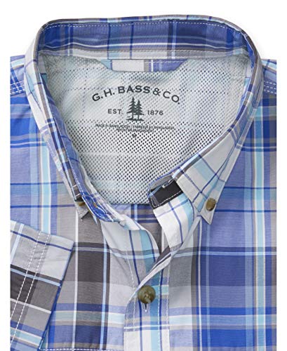 G.H. Bass & Co. Men's Explorer Short Sleeve Button-Down Shirt - Moisture Wicking, UPF 40, Nile Green - View #8