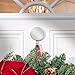 Haute Decor Attract Magnetic Wreath Hanger (Silver) - Set of 2 Magnets - for 2 Metal Doors/Surfaces or 1 Single-Pane Glass Door/Window - Holds up to 10 lbs.