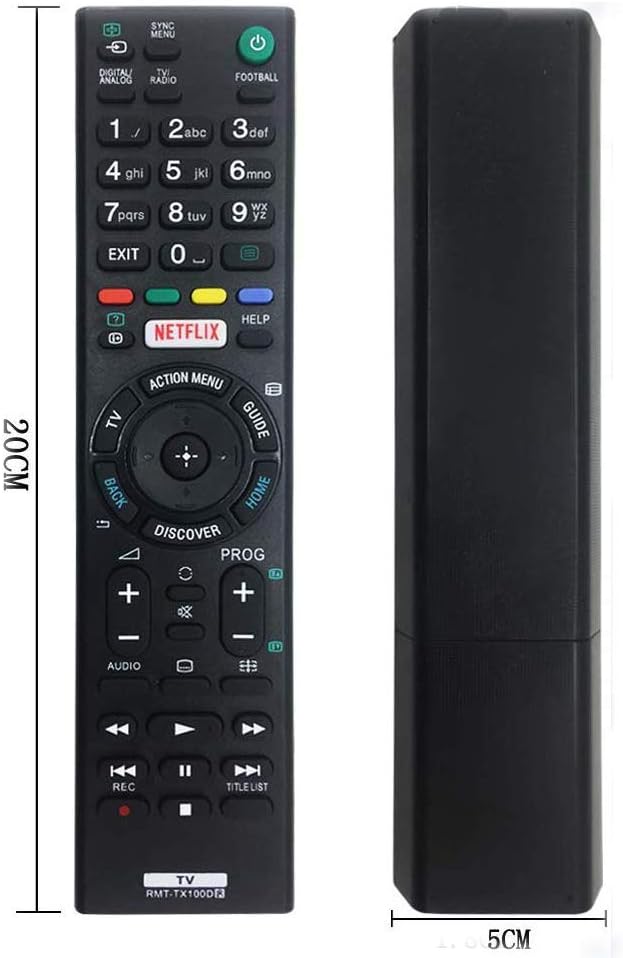 Replacement RMT-TX100D sony tv remote control for tv Sony bravia remote control RMT-TX100D RMT-TX102D, black - Image 4