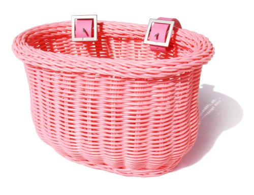 Colorbasket Kid's Front Handlebar Bike Basket,Pink