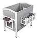Petsfit Large Outdoor Cat House Waterproof, Outside Feral Cat Shelter with Escape Door & Stair Weatherproof