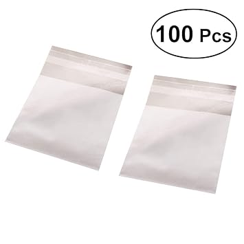 BESTONZON 100 Pcs Caramel Candy Wrappers Clear Non-Stick Candy Cellphone Wrappers for Soft Cadies and Caramels(8x10+3cm)