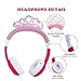 OneOdio Kids Safe Headphones - 85dB Volume Limited Headsets for Kids, Durable, Adjustable, Lightweight Headphones with 3.5mm Audio Jack, Christmas and Birthday Gift for Children and Girls. (Pink)
