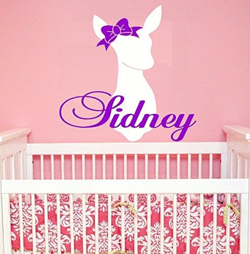 Amazon Com Nina Bebe Calcomania De Pared Cuarto De Ninos Ciervo