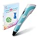3D Pen Filament Refills - 1.75mm ABS 520 Linear Feet (20 Foot Each) Total 26 Different Colors Fun Pack. 6 Glow in The Dark Colors Free Stencils eBook