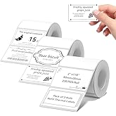 Thermal Label Maker Paper 50×30 mm 230 Labels/Roll White 3Packs, Compatible for NIIMBOT B1 B21 B31 B3S K3 Label Maker