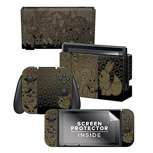 Controller Gear Nintendo Switch Skin & Screen Protector Set Pokemon
