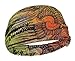 Harley-Davidson Women's Winged Text Headband Scrunchie Orange & Green HE03799