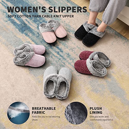 Diabetic Sandals For Women Women's Arch Support Slippers House Shoes | Charlotte Black Clogs For Women